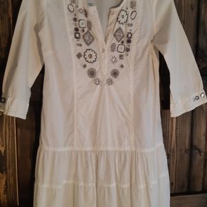 Drop Waist Shirt Dress.